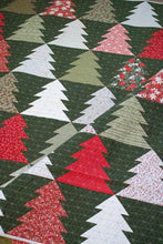 Load image into Gallery viewer, "Fir Tree Lane" Christmas tree quilt pattern by Lella Boutique. Fabric is Berry & Pine by Lella Boutique for Moda Fabrics. Download the PDF here!