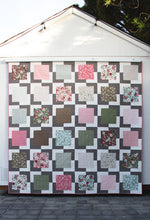 Load image into Gallery viewer, &quot;Iconic&quot; layer cake quilt by Lella Boutique. Simple, modern beginner quilt that is quick to make. Fabric is Lovestruck by Lella Boutique for Moda Fabrics.