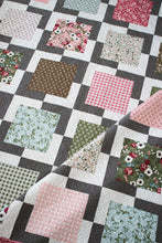 Load image into Gallery viewer, "Iconic" layer cake quilt by Lella Boutique. Simple, modern beginner quilt that is quick to make. Fabric is Lovestruck by Lella Boutique for Moda Fabrics. Download the PDF here.