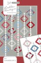 Load image into Gallery viewer, Chandelier 2 quilt by Vanessa Goertzen of Lella Boutique. Fabric is Old Glory by Lella Boutique for Moda Fabrics - in shops Feb 2024. Jelly Roll or Layer Cake friendly. Download the PDF pattern here!