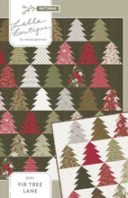 Load image into Gallery viewer, "Fir Tree Lane" Christmas tree quilt pattern by Lella Boutique. Fabric is Berry & Pine by Lella Boutique for Moda Fabrics. Download the PDF here!