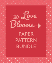 Load image into Gallery viewer, Love Blooms paper pattern bundle by Lella Boutique. Cute collection of valentines quilt patterns.,