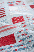 Load image into Gallery viewer, "Miss Americana" American flag quilt by Lella Boutique. Cute 4th of July quilt perfect for summertime in the USA. Fabric is Old Glory by Lella Boutique for Moda Fabrics. Download the PDF here!