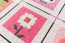 Load image into Gallery viewer, Monster Mash Quilt Along Block 5 "Haunted Daisy" by Lella Boutique. Fabric is Hey Boo by Lella Boutique for Moda Fabrics. Download the PDF here!