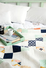 Load image into Gallery viewer, Modern Basic quilt from the book: Charm School - 18 Quilts from 5" Squares by Vanessa Goertzen of Lella Boutique. Get your autographed copy of the book here! Lots of great charm pack quilts. Fabric is Arizona by April Rhodes of Art Gallery Fabrics