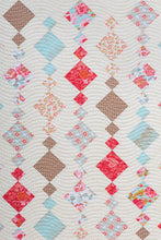Load image into Gallery viewer, Chandelier diamond quilt from the book: Charm School - 18 Quilts from 5&quot; Squares by Vanessa Goertzen of Lella Boutique. Get your autographed copy of the book here! Lots of great charm pack quilts. Fabric is Chatsworth by Emily Taylor for Riley Blake Designs