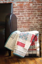 Load image into Gallery viewer, Railroad Crossing coin quilt from the book: Charm School - 18 Quilts from 5" Squares by Vanessa Goertzen of Lella Boutique. Get your autographed copy of the book here! Lots of great charm pack quilts.