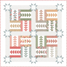Load image into Gallery viewer, Bluegrass fat eighth quilt by Vanessa Goertzen of Lella Boutique. Flying geese quilt made with Country Rose fabric by Lella Boutique for Moda Fabrics.