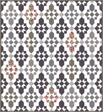 Load image into Gallery viewer, Cathedral star tile quilt by Lella Boutique. Fat quarter quilt. Fabric is Bloomington by Lella Boutique for Moda Fabrics.