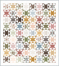 Load image into Gallery viewer, Chatterbox geometric quilt by Vanessa Goertzen of Lella Boutique. Jelly Roll or Layer Cake friendly. Fabric is Folktale by Lella Boutique for Moda Fabrics.