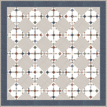 Load image into Gallery viewer, Diamond Dust diamond quilt in Flower Pot fabric by Lella Boutique. Make it with charm packs, mini charms, or scraps. Download the pattern here!