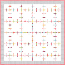 Load image into Gallery viewer, Diamond Dust diamond quilt in Lollipop Garden fabric by Lella Boutique. Make it with charm packs, mini charm packs, or scraps.