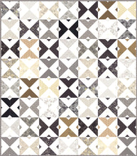 Load image into Gallery viewer, Double Dutch geometric triangle quilt by Lella Boutique. Make it with fat quarters or fat eighths. Fabric is Stiletto by BasicGrey for Moda Fabrics. Download the PDF here!