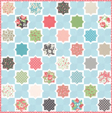 Load image into Gallery viewer, Hubba Hubba tile quilt by Lella Boutique. Layer Cake friendly. Fabric is Bloomington by Lella Boutique for Moda Fabrics.