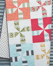 Load image into Gallery viewer, Do Si Do pinwheel quilt by Lella Boutique. Fabric is Little Miss Sunshine by Lella Boutique for Moda Fabrics.