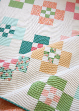 Load image into Gallery viewer, Smarty Pants plus sign quilt. Would make a cute boy quilt! Fabric is Sugar Pie by Lella Boutique for Moda Fabrics.