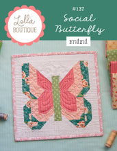 Load image into Gallery viewer, Social Butterfly mini quilt by Vanessa Goertzen of Lella Boutique. Fabric is Sugar Pie by Lella Boutique for Moda Fabrics.