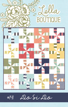 Load image into Gallery viewer, Do Si Do pinwheel quilt by Lella Boutique. Fabric is Little Miss Sunshine by Lella Boutique for Moda Fabrics.