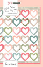 Load image into Gallery viewer, Open Heart quilt by Vanessa Goertzen of Lella Boutique. Make it with fat quarters or fat eighths. Fabric is Love Note by Lella Boutique for Moda Fabrics.