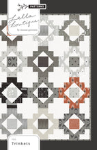 Load image into Gallery viewer, Trinkets boho quilt design by Lella Boutique. Fat quarter friendly. Fabric is Smoke & Rust. Modern quilt design would make a great boy quilt.