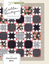 Load image into Gallery viewer, Starstruck mini quilt by Lella Boutique. Cute sawtooth star wall hanging in Farmer's Daughter fabric.