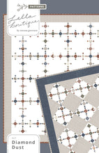 Load image into Gallery viewer, Diamond Dust quilt by Lella Boutique. Make it with charm packs, mini charm packs, or scraps. Fabric is Flower Pot by Lella Boutique for Moda Fabrics