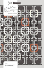 Load image into Gallery viewer, Concord overlapping ring quilt by Lella Boutique. Honeybun quilt (made with 1.5&quot; strips). Fabric is Smoke &amp; Rust by Lella Boutique for Moda Fabrics.