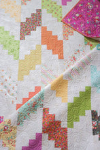 Load image into Gallery viewer, Marbled Cheesecake herringbone quilt from the book:L Jelly Filled - 18 Quilts from 2-1/2&quot; Strips by Vanessa Goertzen of Lella Boutique. Get your autographed copy of the book here! Lots of great jelly roll strip quilts. Fabric is Sunnyside by Corey Yoder of Coriander Quilts for Moda Fabrics.