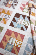 Load image into Gallery viewer, New Leaf scrappy leaf sampler quilt. Layer Cake friendly. Fabric is Folktale by Lella Boutique for Moda Fabrics.