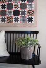 Load image into Gallery viewer, Starstruck mini quilt by Lella Boutique. Cute sawtooth star wall hanging in Farmer's Daughter fabric.