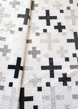 Load image into Gallery viewer, Sprinkles on Top plus sign quilt from the book: Jelly Filled - 18 Quilts from 2-1/2" Strips by Vanessa Goertzen of Lella Boutique. Get your autographed copy of the book here! Lots of great jelly roll strip quilts. Fabric is Catnip by Gingiber for Moda Fabrics.