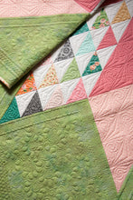 Load image into Gallery viewer, Sugar Cookie giant star quilt by Lella Boutique. Cool traditional star design made with just one charm pack. Fabric is Sugar Pie by Lella Boutique for Moda Fabrics.