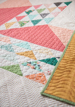 Load image into Gallery viewer, Sugar Cookie star quilt by Lella Boutique. Cool traditional star quilt made with just one charm pack. Fabric is Sugar Pie by Lella Boutique for Moda Fabrics.