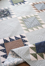 Load image into Gallery viewer, Sun Tea simple boho quilt design by Lella Boutique. Make it with fat quarters. Fabric is Harvest Road by Lella Boutique for Moda Fabrics. Download the PDF here!