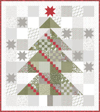 Load image into Gallery viewer, Yule Tree scrappy Christmas tree quilt by Lella Boutique. Fabric is Christmas Morning by Lella Boutique for Moda Fabrics.