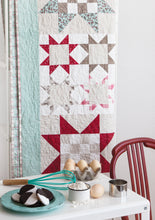 Load image into Gallery viewer, Cookie Cutter sawtooth star quilt from the book: Jelly Filled - 18 Quilts from 2-1/2&quot; Strips by Vanessa Goertzen of Lella Boutique. Get your autographed copy of the book here! Lots of great jelly roll strip quilts. Fabric is Return to Winter&#39;s Lane by Kate &amp; Birdie for Moda Fabrics.