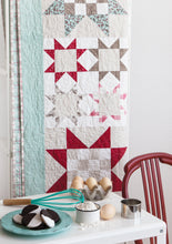 Load image into Gallery viewer, Cookie Cutter sawtooth star quilt from the book: Jelly Filled - 18 Quilts from 2-1/2" Strips by Vanessa Goertzen of Lella Boutique. Get your autographed copy of the book here! Lots of great jelly roll strip quilts. Fabric is Return to Winter's Lane by Kate & Birdie for Moda Fabrics.