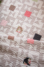 Load image into Gallery viewer, Candy Box - one charm pack quilt. Cool geometric design to showcase one charm pack in a quilt. Fabric is Olive's Flower Market by Lella Boutique for Moda Fabrics.