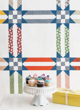 Load image into Gallery viewer, Gridlock strip quilt from the book: Jelly Filled - 18 Quilts from 2-1/2" Strips by Vanessa Goertzen of Lella Boutique. Get your autographed copy of the book here! Lots of great jelly roll strip quilts. Fabric is American Jane collection for Moda Fabrics.