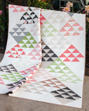 Load image into Gallery viewer, Homestead triangle quilt by Vanessa Goertzen of Lella Boutique. Layer Cake friendly. Fabric is Olive's Flower Market by Lella Boutique for Moda Fabrics.