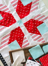 Load image into Gallery viewer, Icebox nordic snowflake quilt by Lella Boutique. Beautiful Christmas quilt in Little Tree fabric by Lella Boutique for Moda Fabrics. Fat quarter friendly.