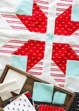 Load image into Gallery viewer, Icebox nordic snowflake quilt by Lella Boutique. Beautiful Christmas quilt in Little Tree fabric by Lella Boutique for Moda Fabrics. Fat quarter friendly. Download the PDF here!