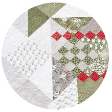 Load image into Gallery viewer, Yule Tree scrappy Christmas tree quilt by Lella Boutique. Fabric is Christmas Morning by Lella Boutique for Moda Fabrics. Download the PDF here.