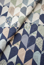 Load image into Gallery viewer, &quot;Achy Breaky&quot; heart quilt in True Love fabric by Lella Boutique for Moda Fabrics. Fat quarter friendly and bringing all the drama with these scrappy heart blocks. Download the PDF here
