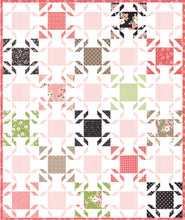 Load image into Gallery viewer, "Bedazzled" geometric gemstone quilt by Vanessa Goertzen of Lella Boutique. Make it with fat quarters or fat eighths! Fabric is Olive's Flower Market by Lella Boutique for Moda Fabrics Download the PDF here!
