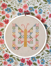 Load image into Gallery viewer, &quot;Butterfly Patch&quot; cross stitch pattern by Lella Boutique. Download the PDF here!