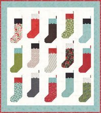 Load image into Gallery viewer, By the Chimney Quilt Model (Juniper Berry Fabric)