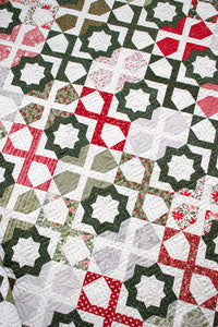 Dreamer tile quilt by Lella Boutique. Make it with layer cakes or fat eighths! Fabric is Berry & Pine by Lella Boutique for Moda Fabrics.