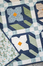 Load image into Gallery viewer, &quot;Flower Press&quot; geometric flower quilt by Lella Boutique. Layer Cake friendly - fabric is True Love by Lella Boutique for Moda Fabrics. Download the PDF here.