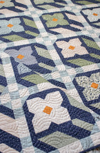 Load image into Gallery viewer, &quot;Flower Press&quot; geometric flower quilt by Lella Boutique. Layer Cake friendly - fabric is True Love by Lella Boutique for Moda Fabrics. Download the PDF here.